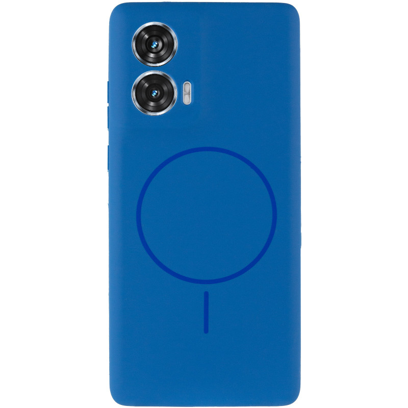 Фото Чехол Silicone Cover Lakshmi Full Camera (AA) with MagFit для Motorola Edge 50 Fusion (Синий / Navy Blue) на vchehle.ua