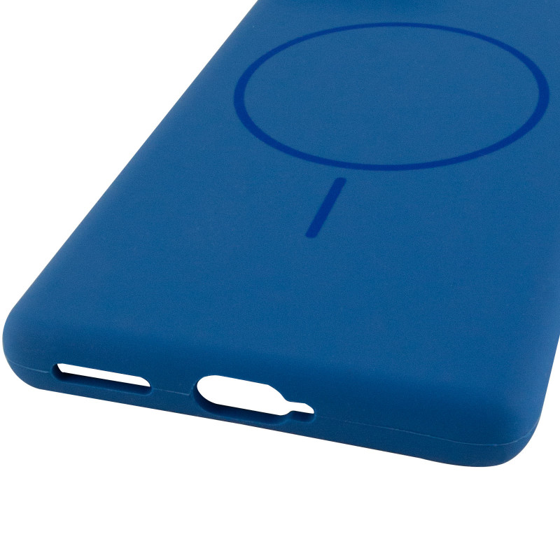 Купить Чехол Silicone Cover Lakshmi Full Camera (AA) with MagFit для Motorola Edge 50 Fusion (Синий / Navy Blue) на vchehle.ua