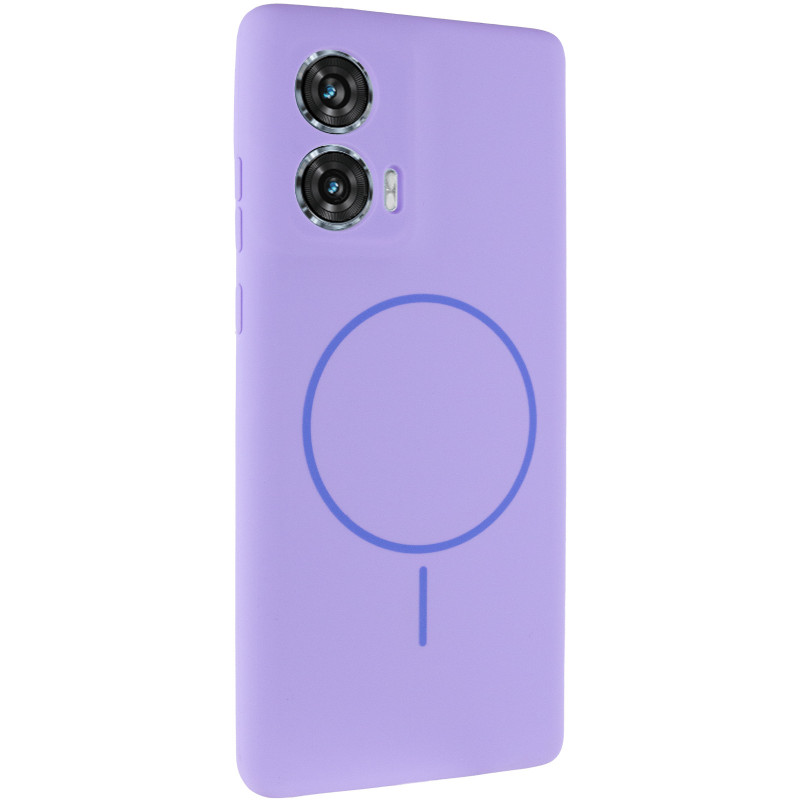 Чехол Silicone Cover Lakshmi Full Camera (AA) with MagFit для Motorola Edge 50 Fusion (Сиреневый / Dasheen)
