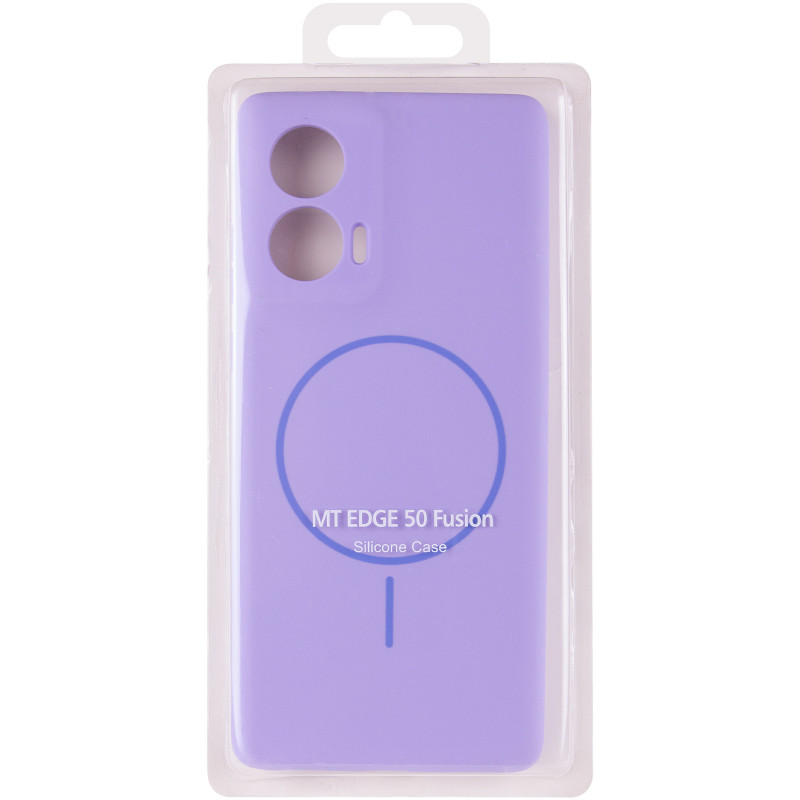 Заказать Чехол Silicone Cover Lakshmi Full Camera (AA) with MagFit для Motorola Edge 50 Fusion (Сиреневый / Dasheen) на vchehle.ua