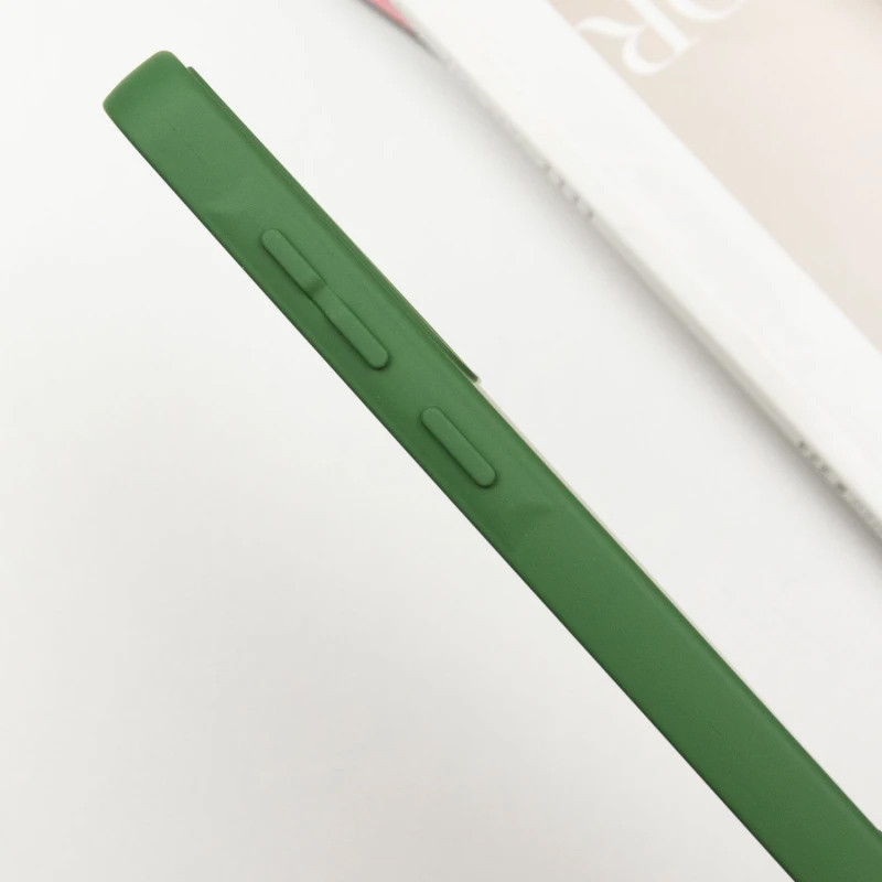 Чехол Silicone Cover Lakshmi Full Camera (AA) with MagFit для Samsung Galaxy S25 FE (Зеленый / Dark green) в магазине vchehle.ua