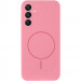 Чехол Silicone Cover Lakshmi Full Camera (AA) with MagFit для Samsung Galaxy S25 FE (Розовый / Light pink)