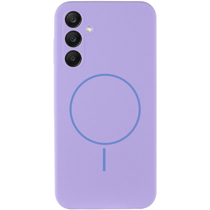 Чехол Silicone Cover Lakshmi Full Camera (AA) with MagFit для Samsung Galaxy S25 FE (Сиреневый / Dasheen)