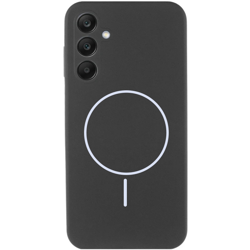 Чехол Silicone Cover Lakshmi Full Camera (AA) with MagFit для Samsung Galaxy S25 FE (Черный / Black)