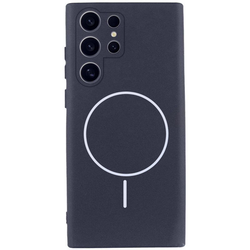 Чохол Silicone Cover Lakshmi Full Camera (AA) with Magnetic Fit на Samsung Galaxy S25 Ultra (Темно-синій / Midnight blue)
