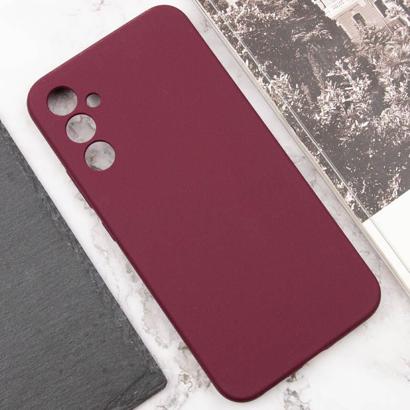 Купити Чохол Silicone Cover Lakshmi Full Camera (AAA) на Samsung Galaxy A34 5G (Бордовий / Plum) на vchehle.ua