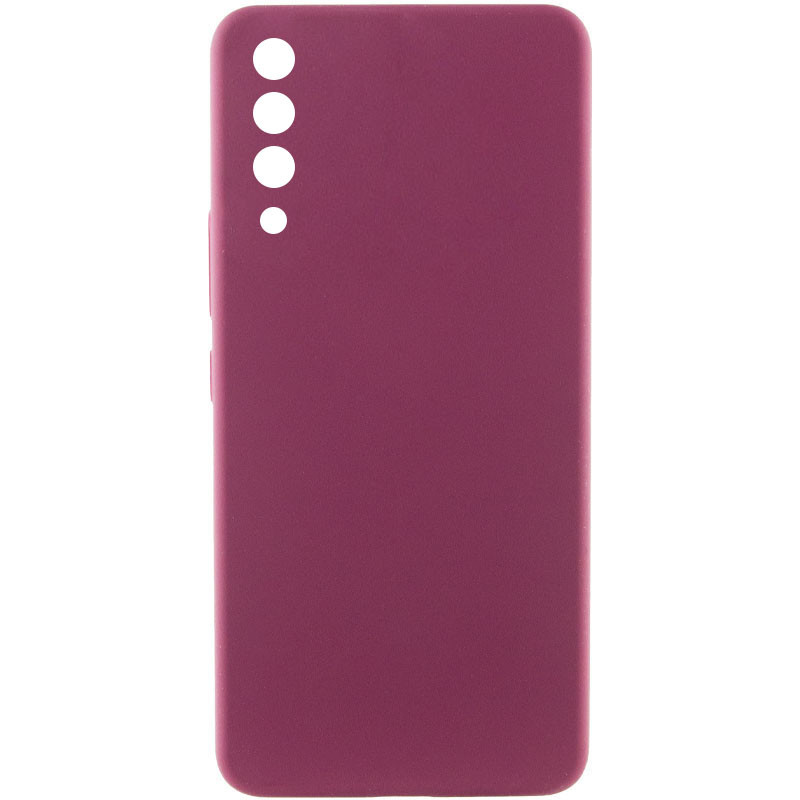 Чохол Silicone Cover Lakshmi Full Camera (AAA) на Samsung Galaxy A50 (A505F) / A50s / A30s (Бордовий / Plum)
