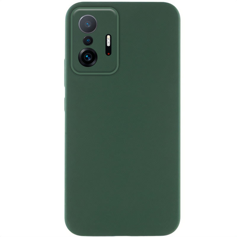 Чехол Silicone Cover Lakshmi Full Camera (AAA) для Xiaomi 11T / 11T Pro (Зеленый / Cyprus Green)