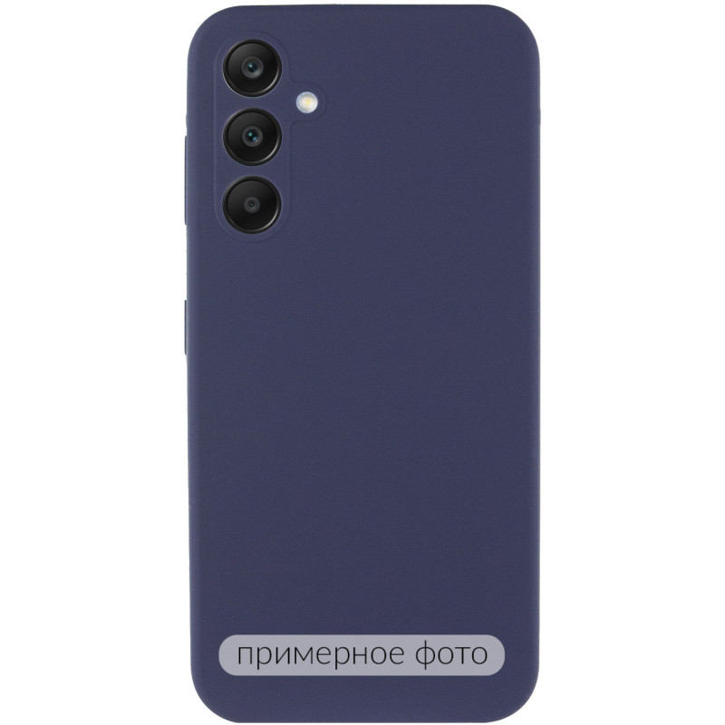 Фото Чехол Silicone Cover Lakshmi Full Camera (AAA) для Xiaomi Redmi 15 (Europe version) (Темно-синий / Midnight blue) на vchehle.ua