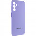 Фото Чехол Silicone Cover Lakshmi Full Camera (AAA) with Logo для Samsung Galaxy A24 4G (Сиреневый / Dasheen) на vchehle.ua