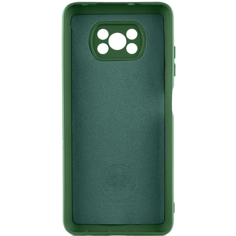 Фото Чехол Silicone Cover Ummi Lakshmi Full Camera (AA) для Xiaomi Poco X3 NFC / Poco X3 Pro (Зеленый / Dark green) на vchehle.ua