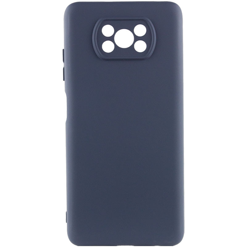 Чехол Silicone Cover Ummi Lakshmi Full Camera (AA) для Xiaomi Poco X3 NFC / Poco X3 Pro (Синий / Midnight Blue)