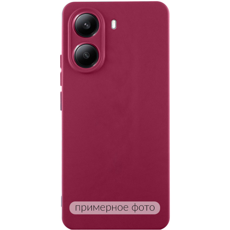 Чехол Silicone Cover Ummi Lakshmi Full Camera (AA) для Xiaomi Redmi Note 11 Pro 4G/5G (Бордовый / Marsala)