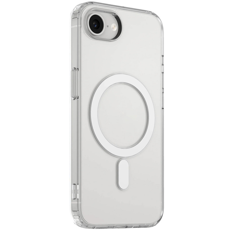 TPU чехол Clear Case with Magnetic safe для Apple iPhone 16e (6.1") (Clear)