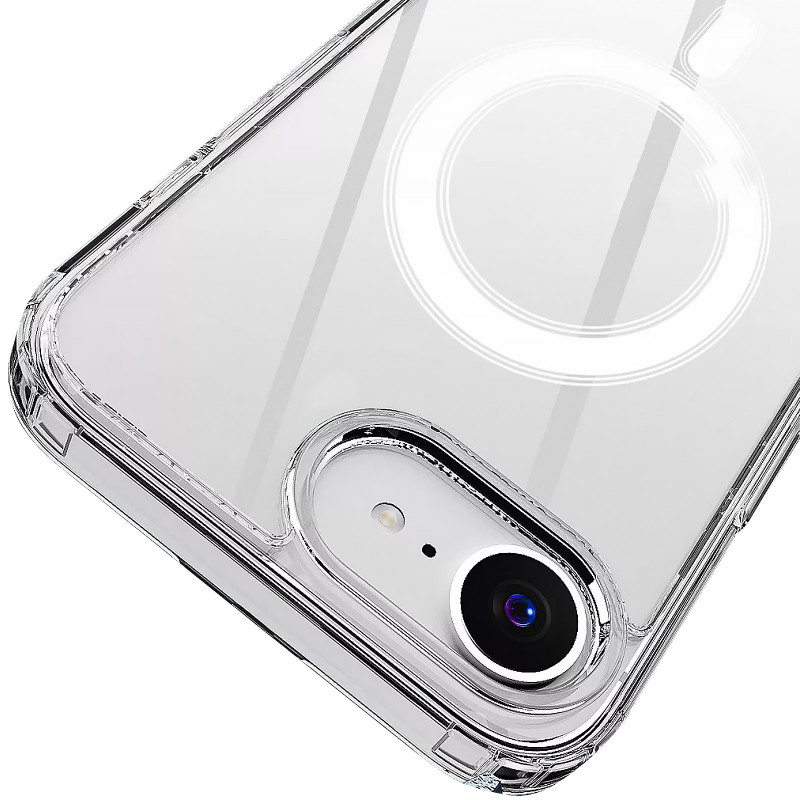 Купить TPU чехол Clear Case with Magnetic safe для Apple iPhone 16e (6.1") (Clear) на vchehle.ua