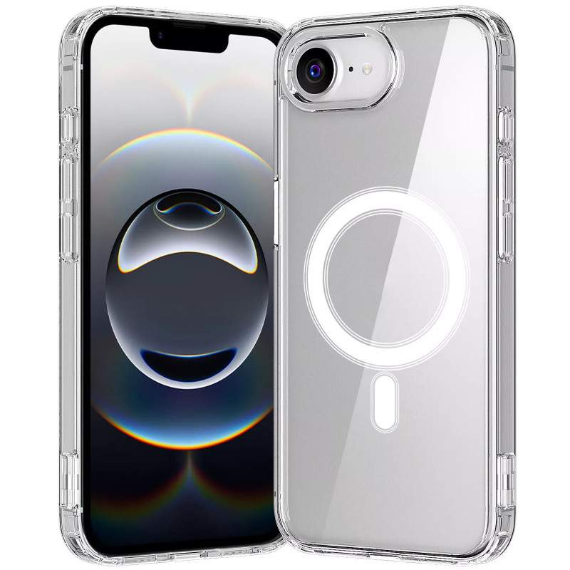 Заказать TPU чехол Clear Case with Magnetic safe для Apple iPhone 16e (6.1") (Clear) на vchehle.ua
