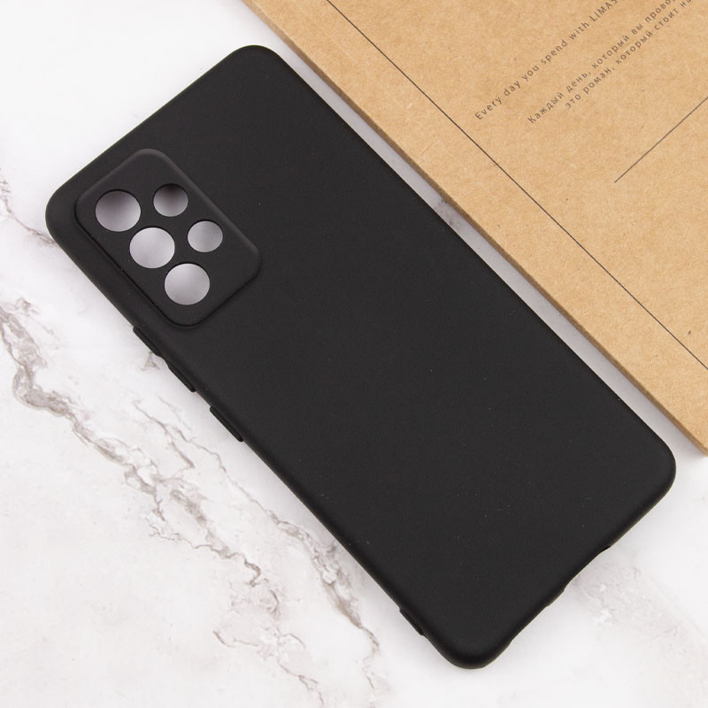 Чехол TPU GETMAN Liquid Silk Full Camera для Samsung Galaxy A52 4G / A52 5G / A52s (Черный / Black) в магазине vchehle.ua