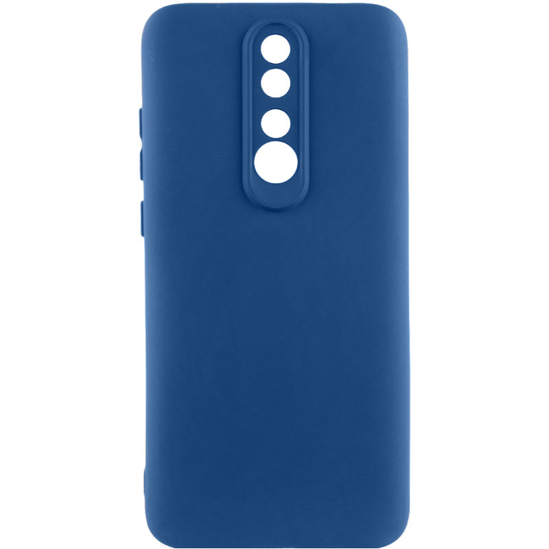 Чехол TPU GETMAN Liquid Silk Full Camera для Xiaomi Redmi 8 (Синий / Navy Blue)
