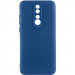 Чехол TPU GETMAN Liquid Silk Full Camera для Xiaomi Redmi 8 (Синий / Navy Blue)