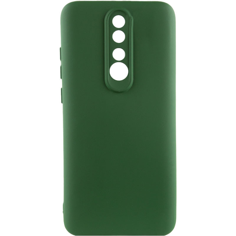 Чехол TPU GETMAN Liquid Silk Full Camera для Xiaomi Redmi 8 (Зеленый / Dark green)