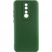 Чехол TPU GETMAN Liquid Silk Full Camera для Xiaomi Redmi 8 (Зеленый / Dark green)