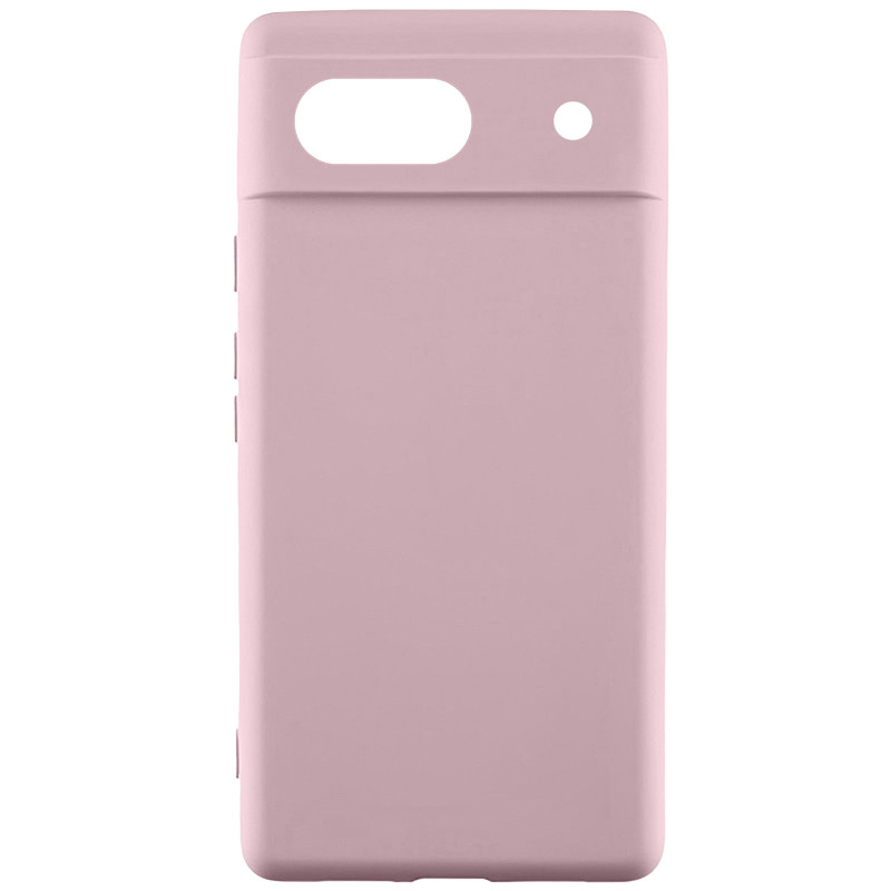 Чехол TPU GETMAN Liquid Silk Full Camera для Google Pixel 6 (Розовый / Pink Sand)