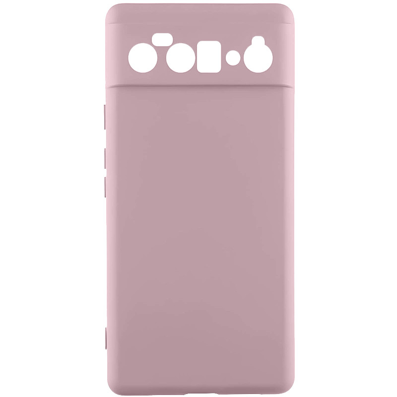 Чохол TPU GETMAN Liquid Silk Full Camera на Google Pixel 6 Pro (Рожевий / Pink Sand)