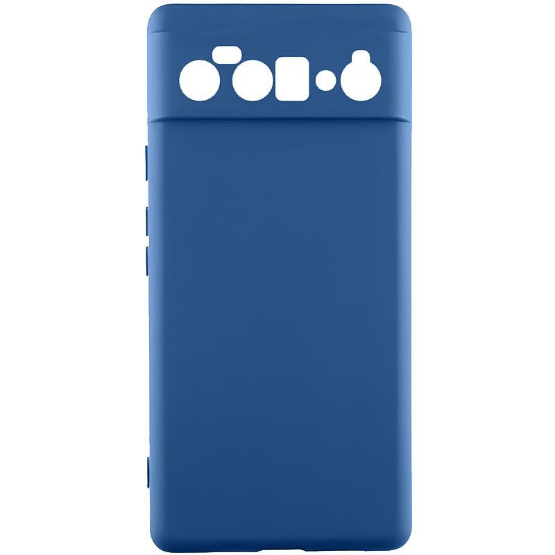 Чохол TPU GETMAN Liquid Silk Full Camera на Google Pixel 6 Pro (Синій / Navy Blue)