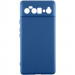 Чохол TPU GETMAN Liquid Silk Full Camera на Google Pixel 6 Pro (Синій / Navy Blue)
