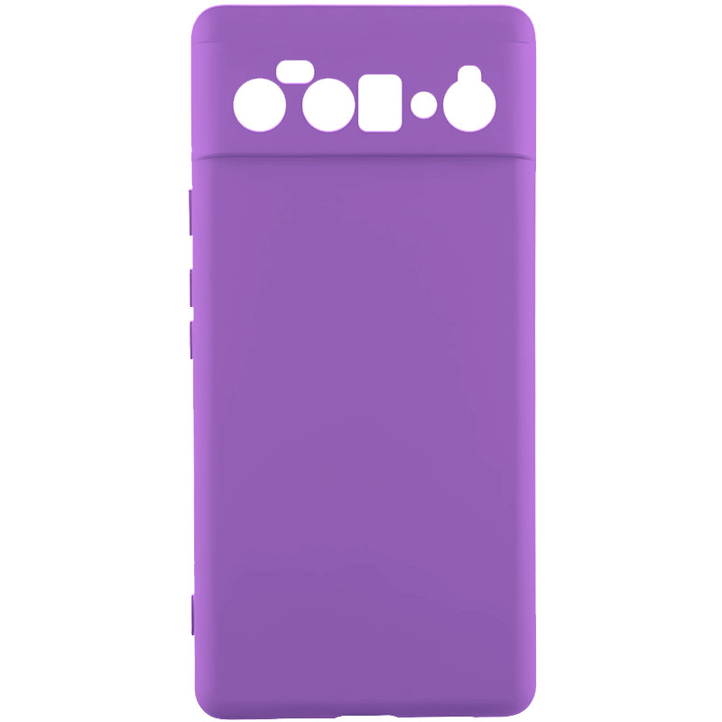 Чохол TPU GETMAN Liquid Silk Full Camera на Google Pixel 6 Pro (Фіолетовий / Purple)