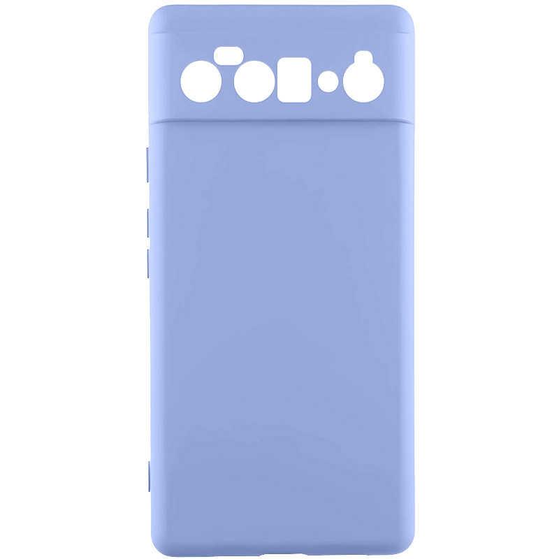 Чохол TPU GETMAN Liquid Silk Full Camera на Google Pixel 6 Pro (Бузковий / Light purple)