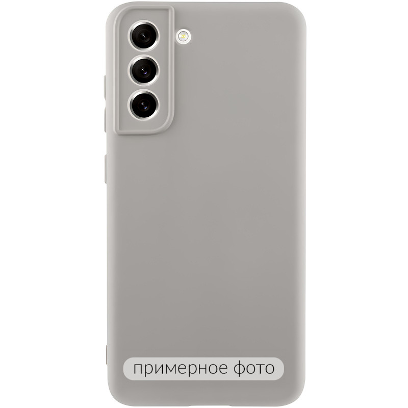 Чехол TPU GETMAN Liquid Silk Full Camera для Samsung Galaxy S22 (Серый / Lavender)
