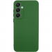 Чехол TPU GETMAN Liquid Silk Full Camera для Samsung Galaxy S24+ (Зеленый / Dark green)
