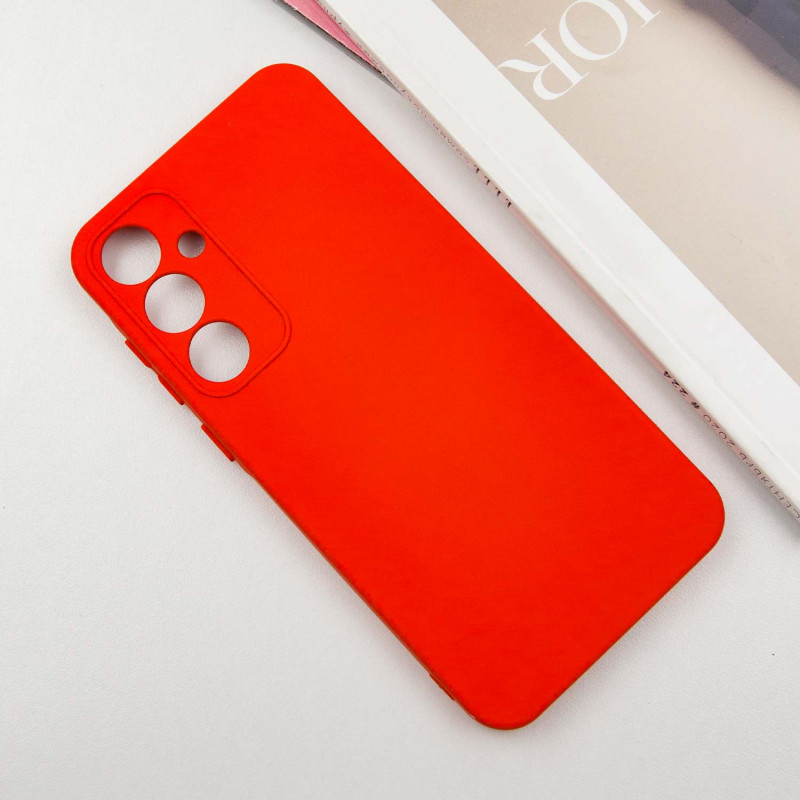 Фото Чехол TPU GETMAN Liquid Silk Full Camera для Samsung Galaxy S24+ (Красный / Red) на vchehle.ua