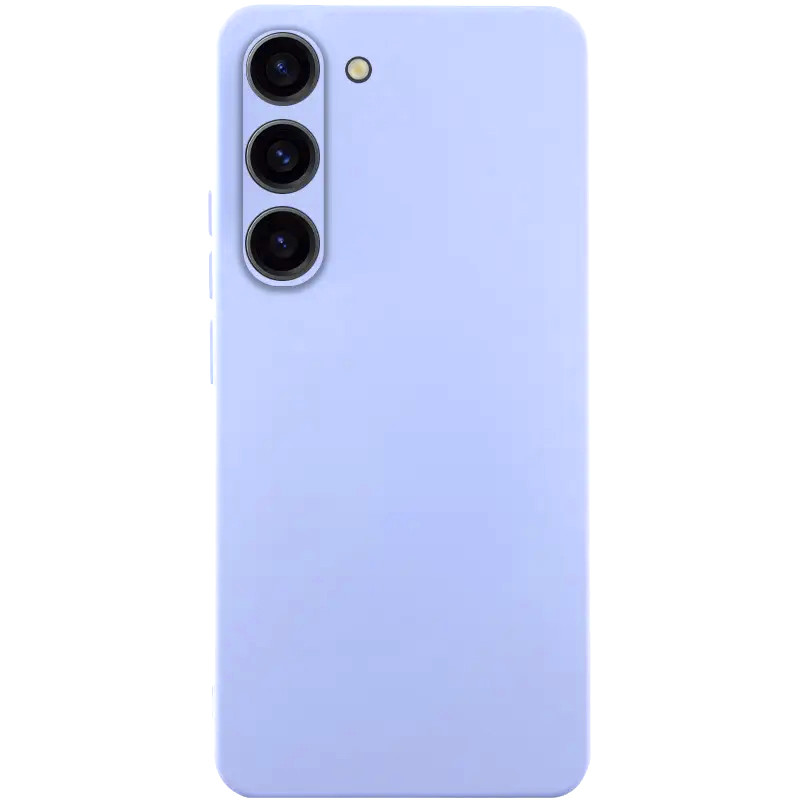 Чохол TPU GETMAN Liquid Silk Full Camera на Samsung Galaxy S23+ (Бузковий / Light purple)