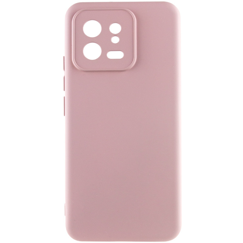 Чехол TPU GETMAN Liquid Silk Full Camera для Xiaomi 13 Pro (Розовый / Pink Sand)