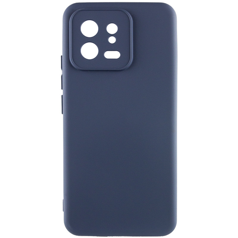 Чехол TPU GETMAN Liquid Silk Full Camera для Xiaomi 13 Pro (Синий / Midnight Blue)