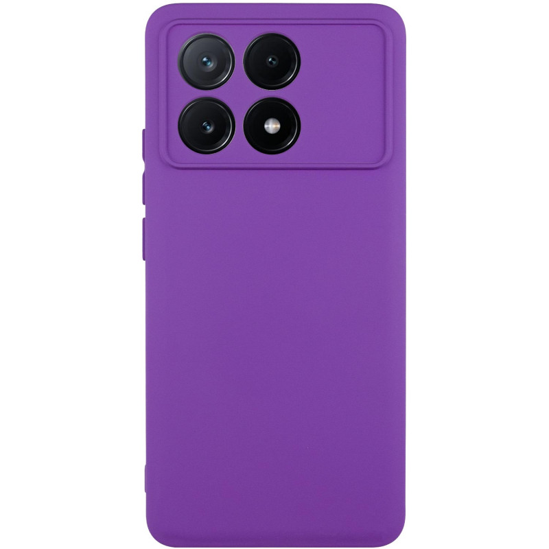 Чохол TPU GETMAN Liquid Silk Full Camera на Xiaomi Poco X6 / Note 13 Pro 5G (Фіолетовий / Purple)
