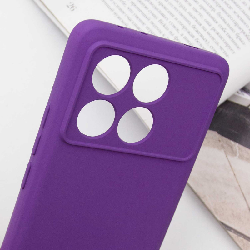 Купити Чохол TPU GETMAN Liquid Silk Full Camera на Xiaomi Poco X6 / Note 13 Pro 5G (Фіолетовий / Purple) на vchehle.ua
