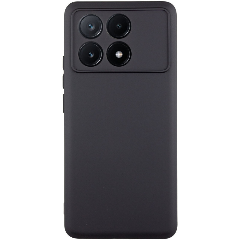 Чохол TPU GETMAN Liquid Silk Full Camera на Xiaomi Poco X6 / Note 13 Pro 5G (Чорний / Black)