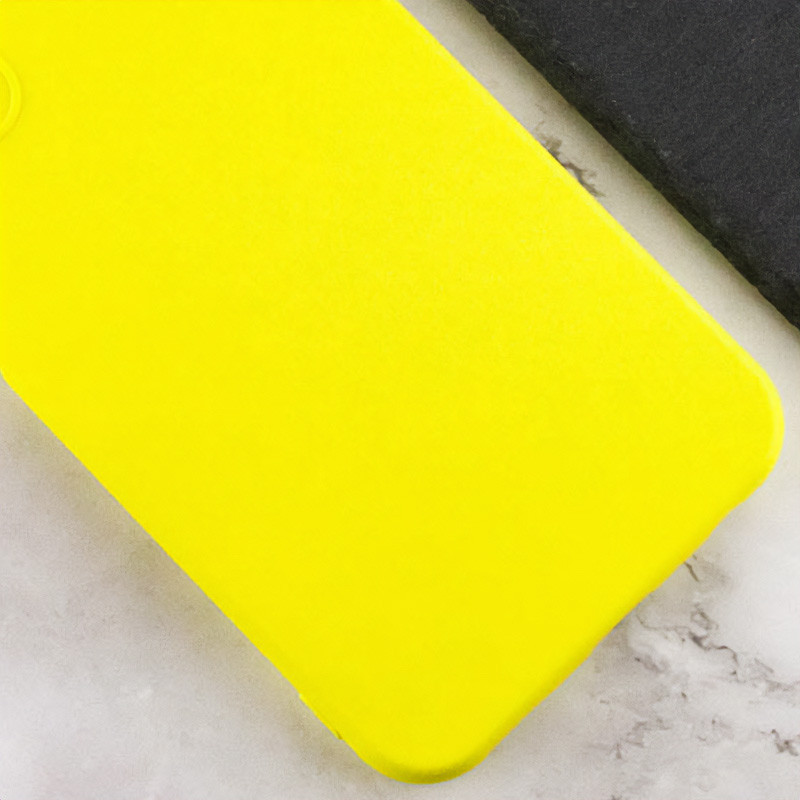 Фото Чохол TPU GETMAN Liquid Silk Full Camera на Xiaomi Redmi A3 (Жовтий / Flash) в маназині vchehle.ua