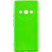 Чохол TPU GETMAN Liquid Silk Full Camera на Xiaomi Redmi A3 (Салатовий / Neon Green)