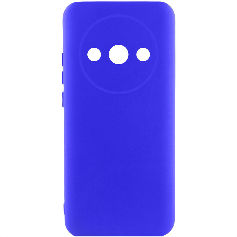 Чохол TPU GETMAN Liquid Silk Full Camera на Xiaomi Redmi A3 (Синій / Iris)
