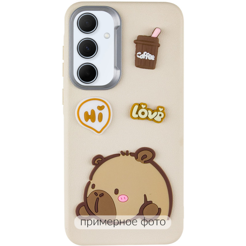 Фото Чохол TPU Leather Toys на Xiaomi Redmi 14C / Redmi A4 / Poco C75 (Capybara / Sand) на vchehle.ua