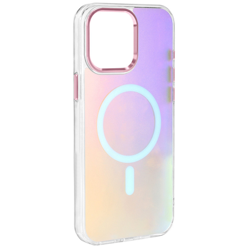 Чохол TPU Lunar Glow Magnetic Fit на Apple iPhone 15 Pro (6.1") (Baby Pink)