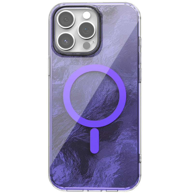 Чехол TPU Shiny Mountain (MagFit) для Apple iPhone 12 Pro / 12 (6.1") (Purple)