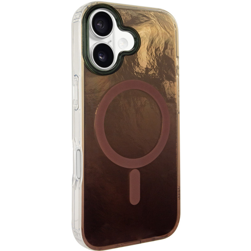 Чохол TPU Shiny Mountain Magnetic Fit на Apple iPhone 17 (6.3") (Chocolate)