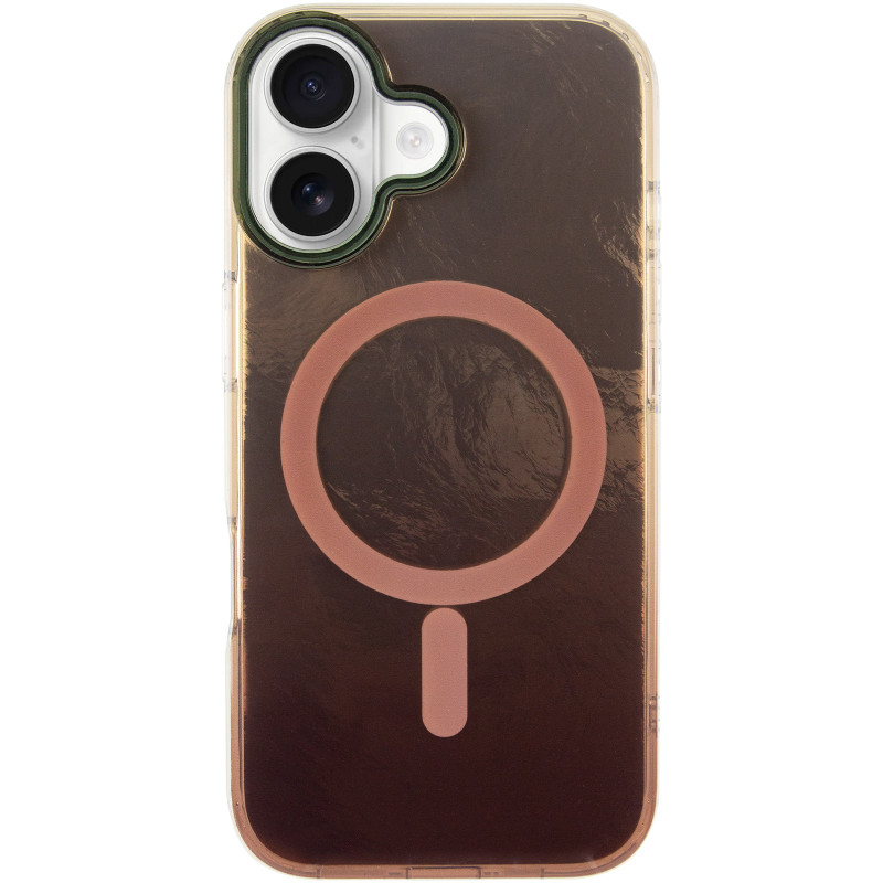 Фото Чохол TPU Shiny Mountain Magnetic Fit на Apple iPhone 17 (6.3") (Chocolate) на vchehle.ua
