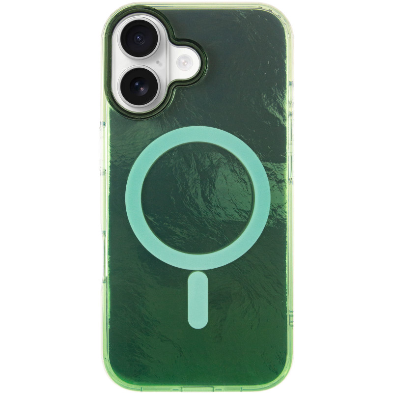 Фото Чохол TPU Shiny Mountain Magnetic Fit на Apple iPhone 17 (6.3") (Green) на vchehle.ua