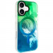 Чохол TPU Shiny Mountain Magnetic Fit на Apple iPhone 17 (6.3") (Green / Blue)